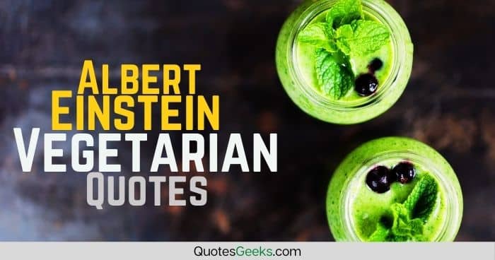 Albert Einstein Vegetarian Quotes