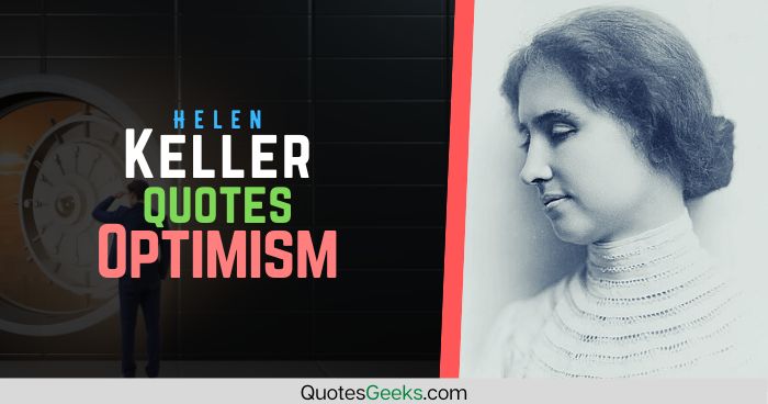 Helen Keller Quotes Optimism